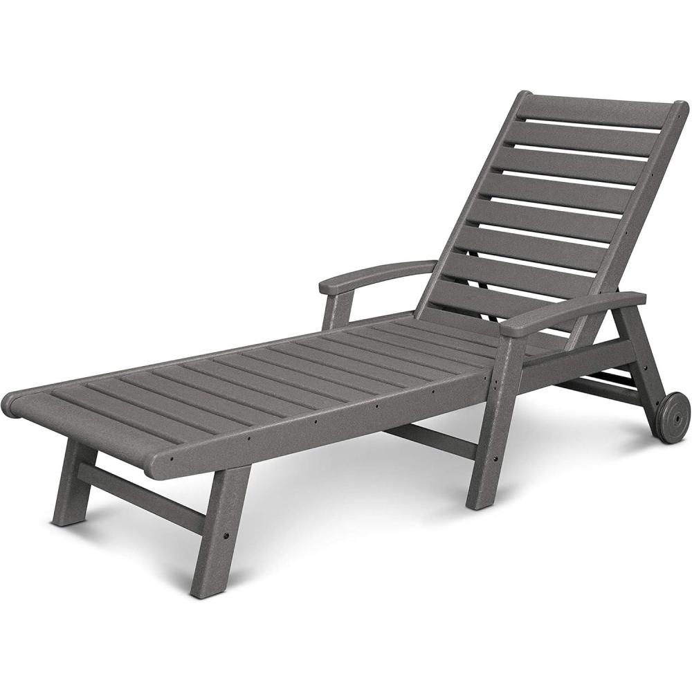 image:imagePOLYWOOD Signature Chaise BlackSlate Grey