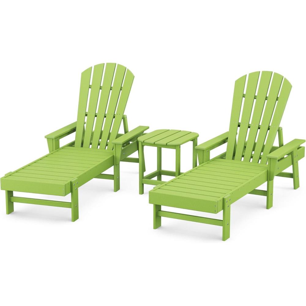 image:imagePOLYWOOD South Beach Chaise Set WhiteLime