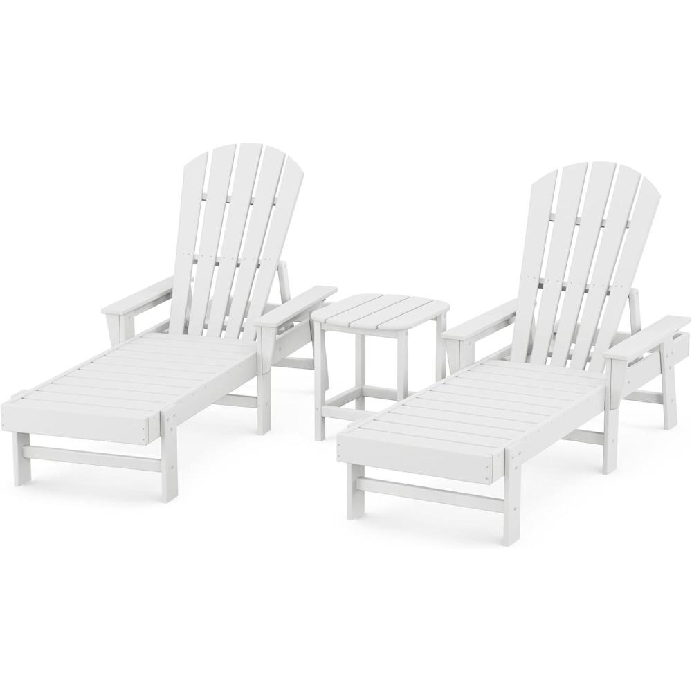 image:imagePOLYWOOD South Beach Chaise Set WhiteWhite
