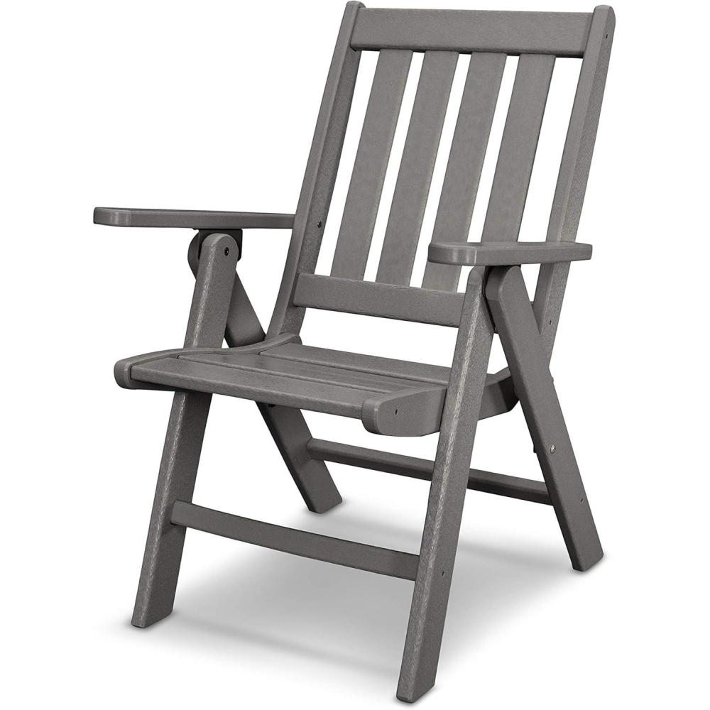 image:imagePOLYWOOD Vineyard Folding Dining Chair SandSlate Grey