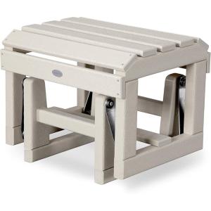 POLYWOOD Classic Adirondack Glider Ottoman (Slate Grey)(Sand)