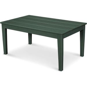 POLYWOOD® Newport 22″ x 36″ Coffee Table, Slate Grey(Green)