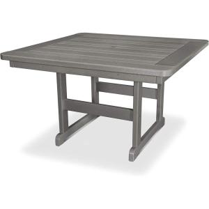 POLYWOOD® Park Dining Table, Slate Grey(Slate Grey)
