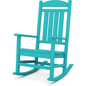 POLYWOOD Presidential Rocking Chair in Slate Grey(Aruba)