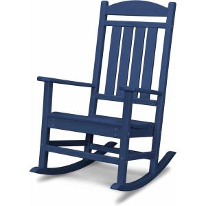 POLYWOOD Presidential Rocking Chair in Slate Grey(Navy)