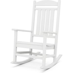 POLYWOOD Presidential Rocking Chair in Slate Grey(White)