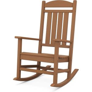 POLYWOOD Presidential Rocking Chair in Slate Grey(brown)