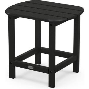 POLYWOOD SBT18WH South Beach 18″ Outdoor Side Table, White(Black)