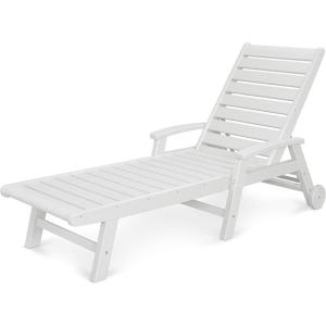 POLYWOOD® Signature Chaise, Black(White)