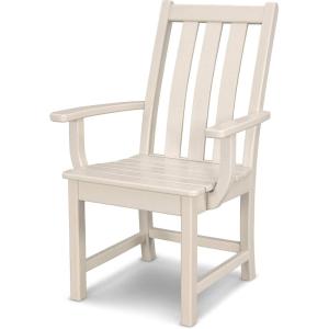 POLYWOOD Vineyard Dining Arm Chair (Black)(Sand)
