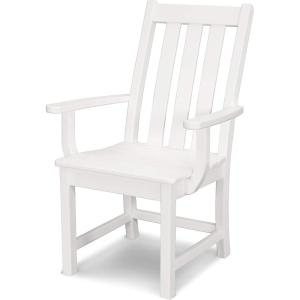 POLYWOOD Vineyard Dining Arm Chair (Black)(White)