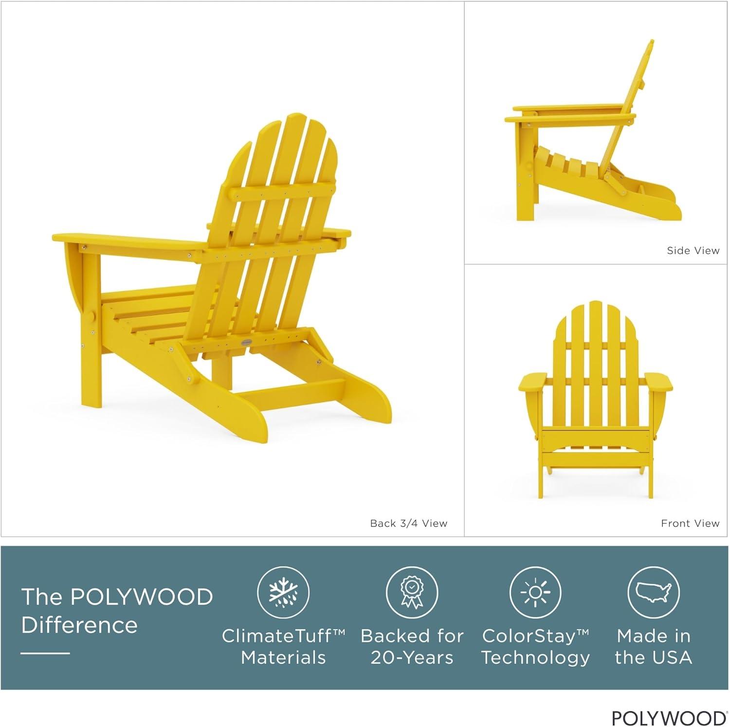 image:imagePOLYWOOD AD5030LE Classic Folding Adirondack Chair LemonLemon