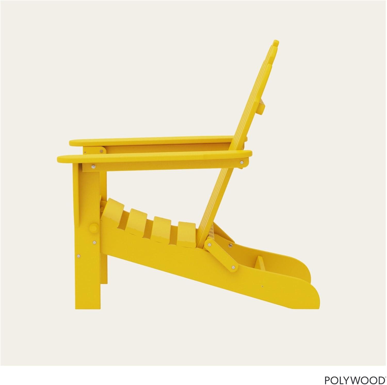 image:imagePOLYWOOD AD5030LE Classic Folding Adirondack Chair LemonLemon