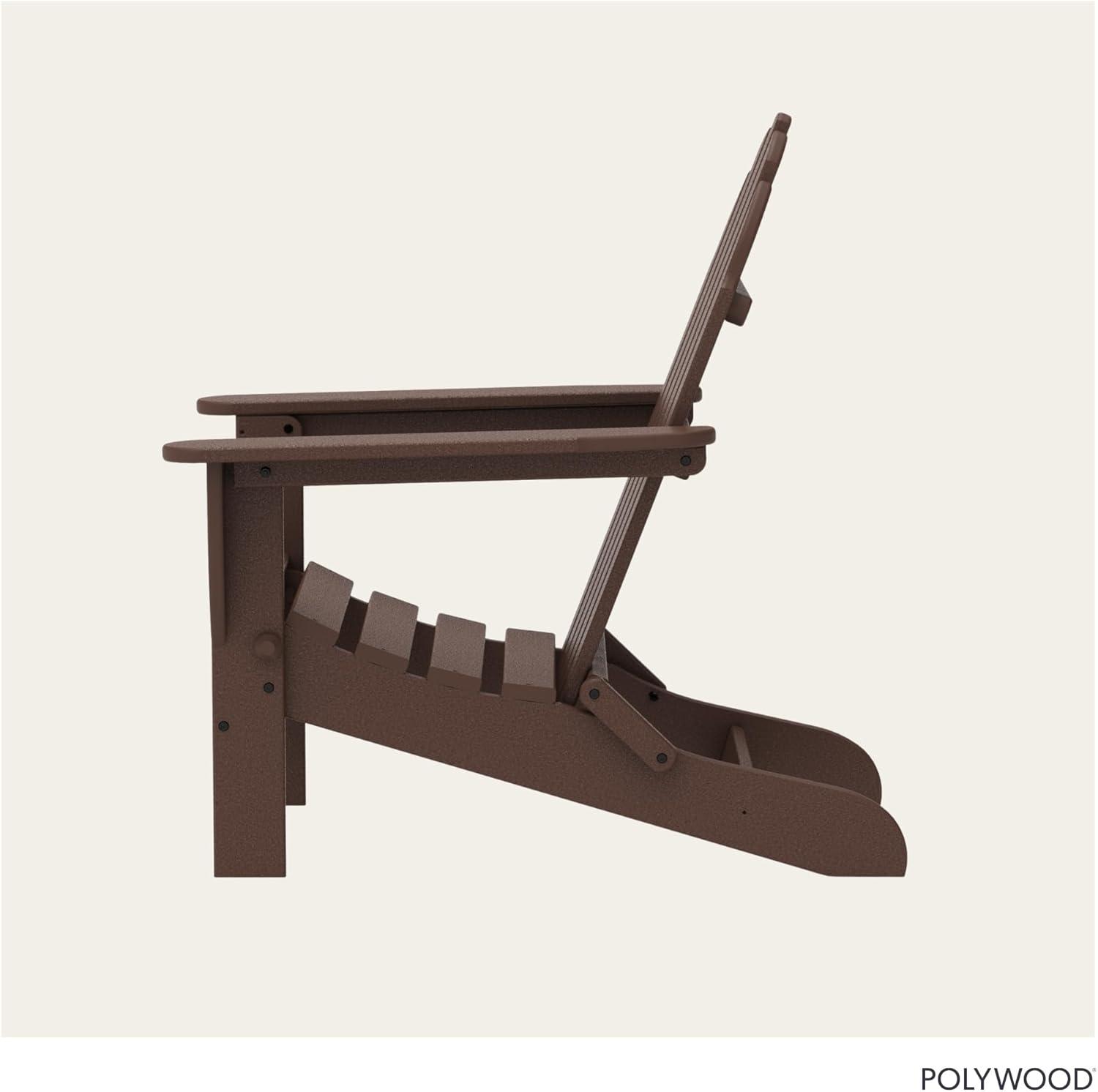 image:imagePOLYWOOD AD5030LE Classic Folding Adirondack Chair LemonMahogany