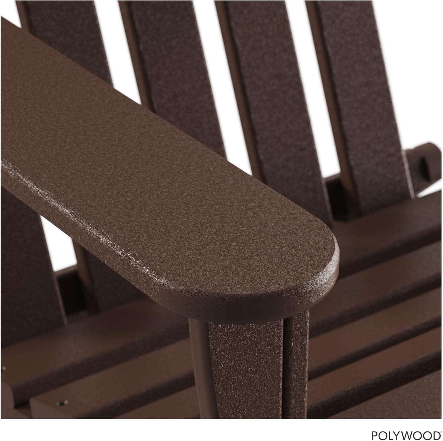 image:imagePOLYWOOD AD5030LE Classic Folding Adirondack Chair LemonMahogany
