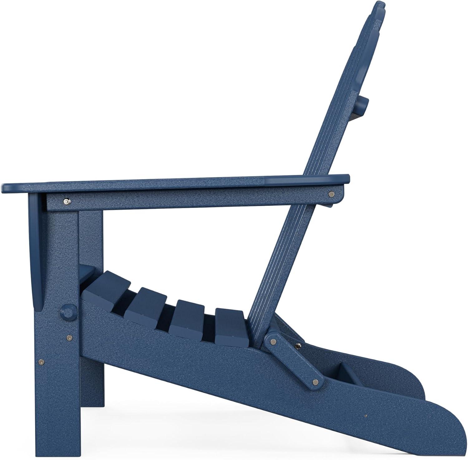 image:imagePOLYWOOD AD5030LE Classic Folding Adirondack Chair LemonNavy