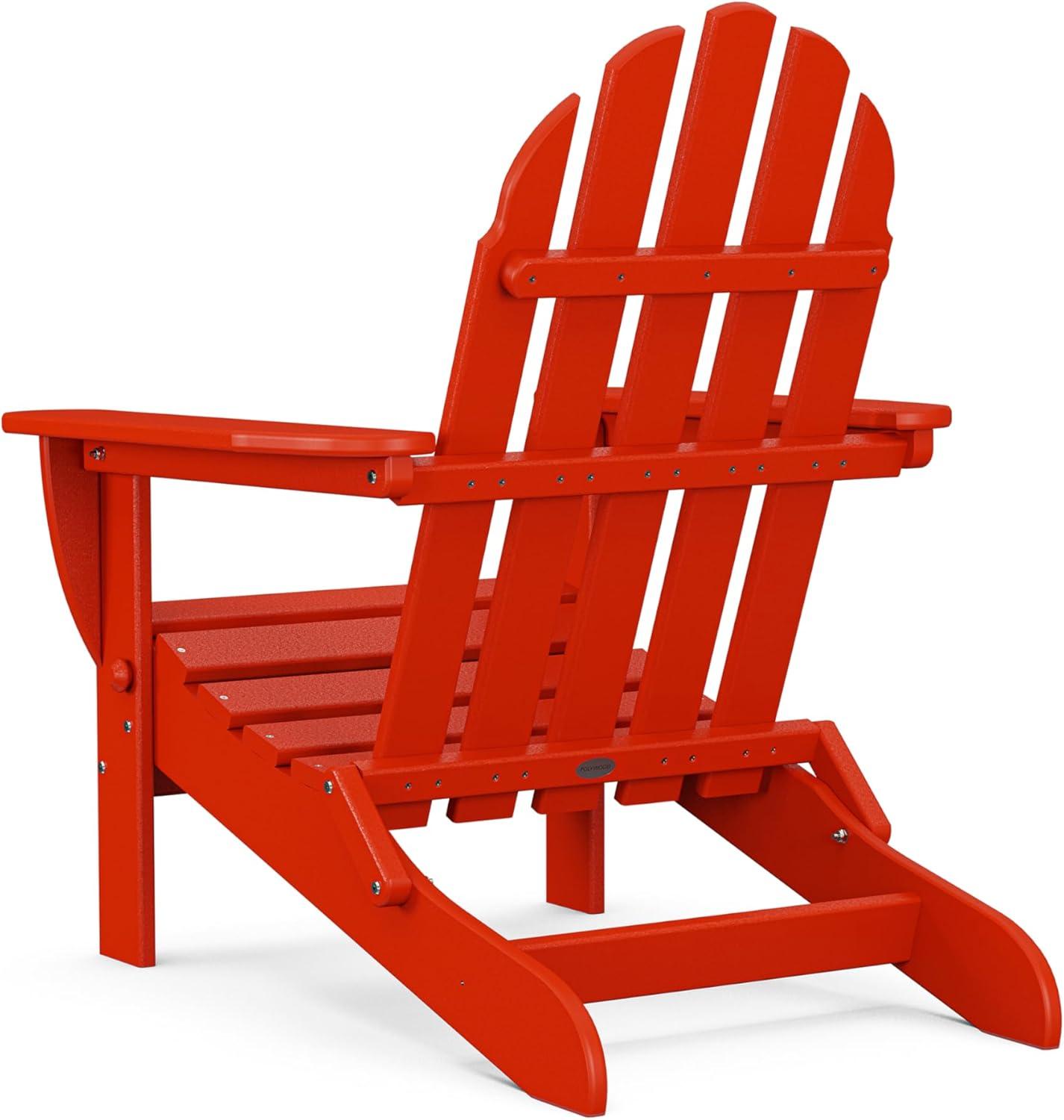 image:imagePOLYWOOD AD5030LE Classic Folding Adirondack Chair LemonSunset Red