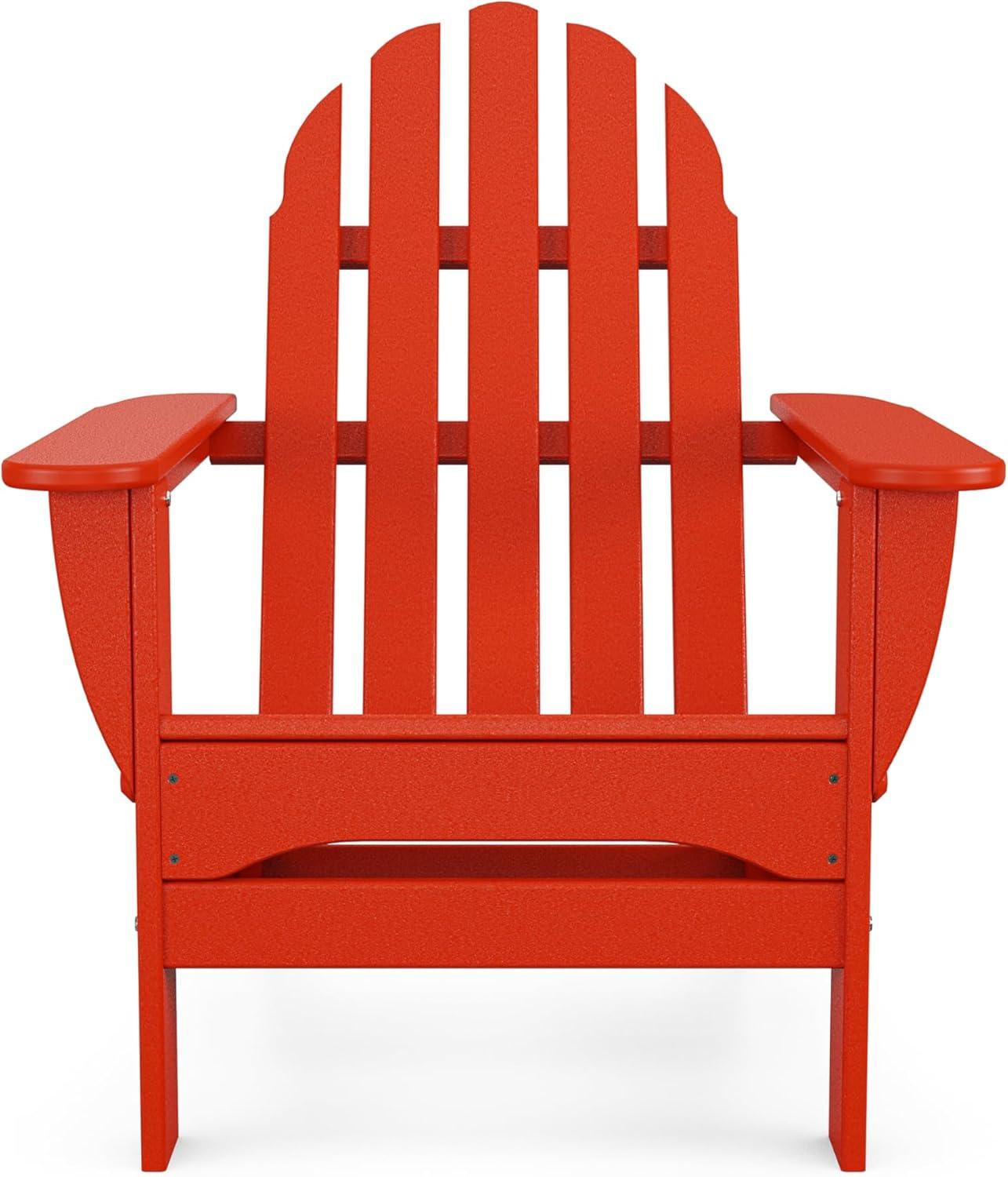 image:imagePOLYWOOD AD5030LE Classic Folding Adirondack Chair LemonSunset Red