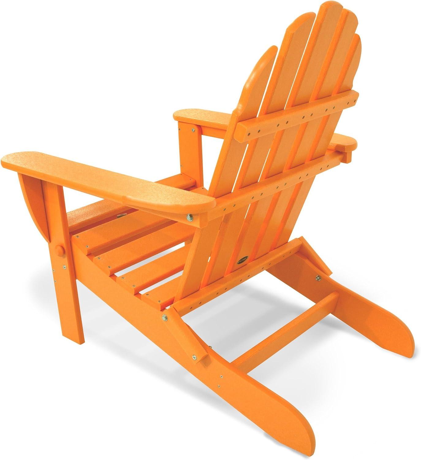 image:imagePOLYWOOD AD5030LE Classic Folding Adirondack Chair LemonTangerine