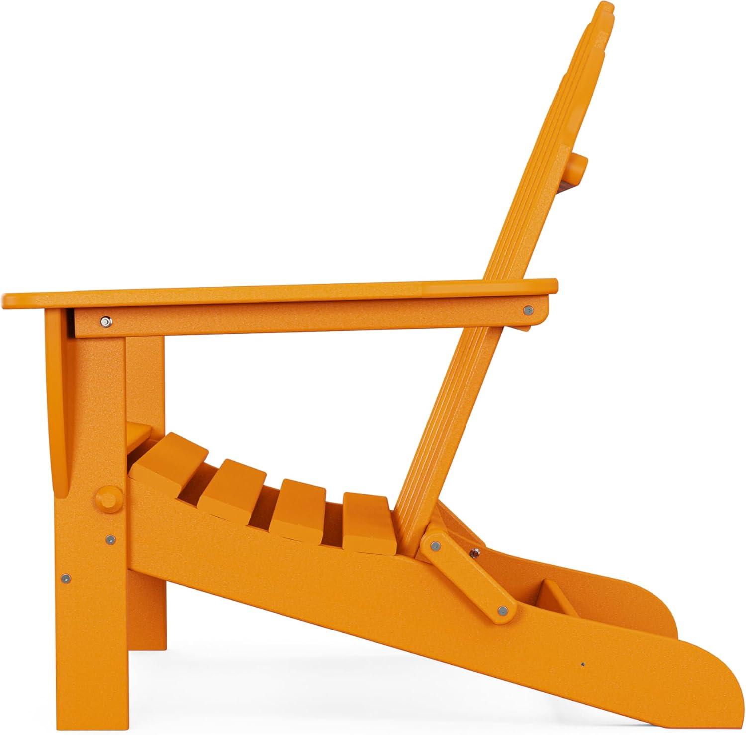 image:imagePOLYWOOD AD5030LE Classic Folding Adirondack Chair LemonTangerine