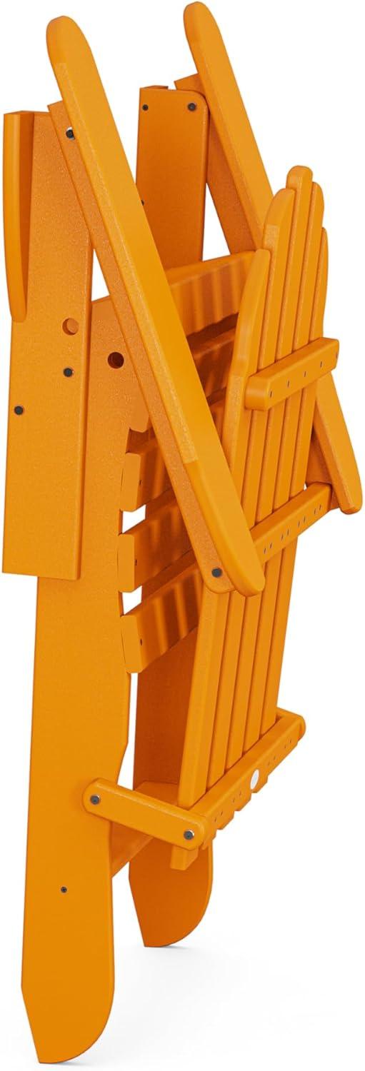 image:imagePOLYWOOD AD5030LE Classic Folding Adirondack Chair LemonTangerine