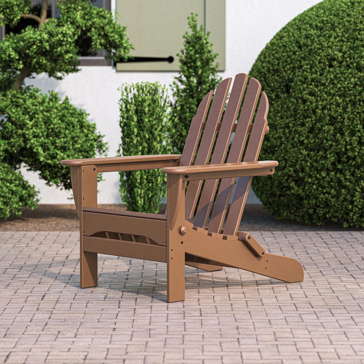 image:imagePOLYWOOD AD5030LE Classic Folding Adirondack Chair LemonTeak