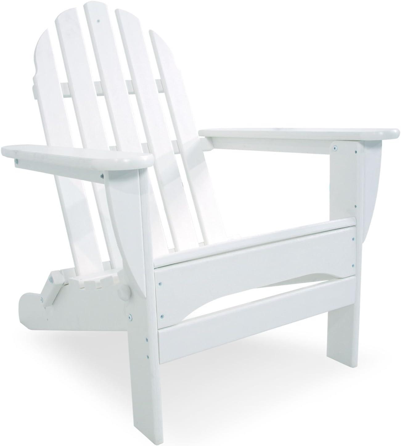 image:imagePOLYWOOD AD5030LE Classic Folding Adirondack Chair LemonWhite