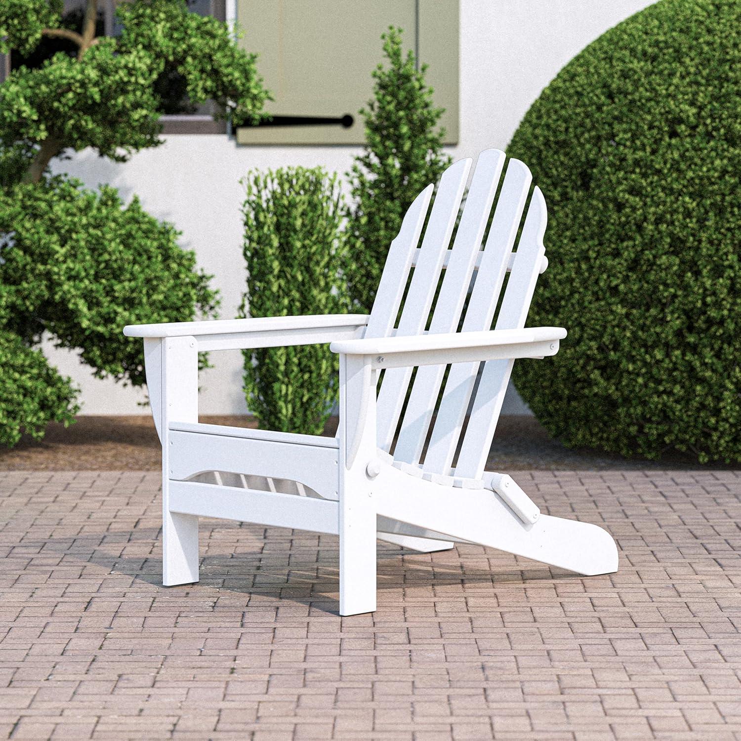image:imagePOLYWOOD AD5030LE Classic Folding Adirondack Chair LemonWhite
