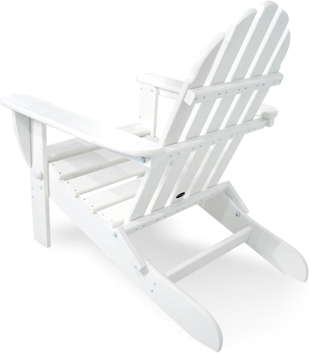 image:imagePOLYWOOD AD5030LE Classic Folding Adirondack Chair LemonWhite