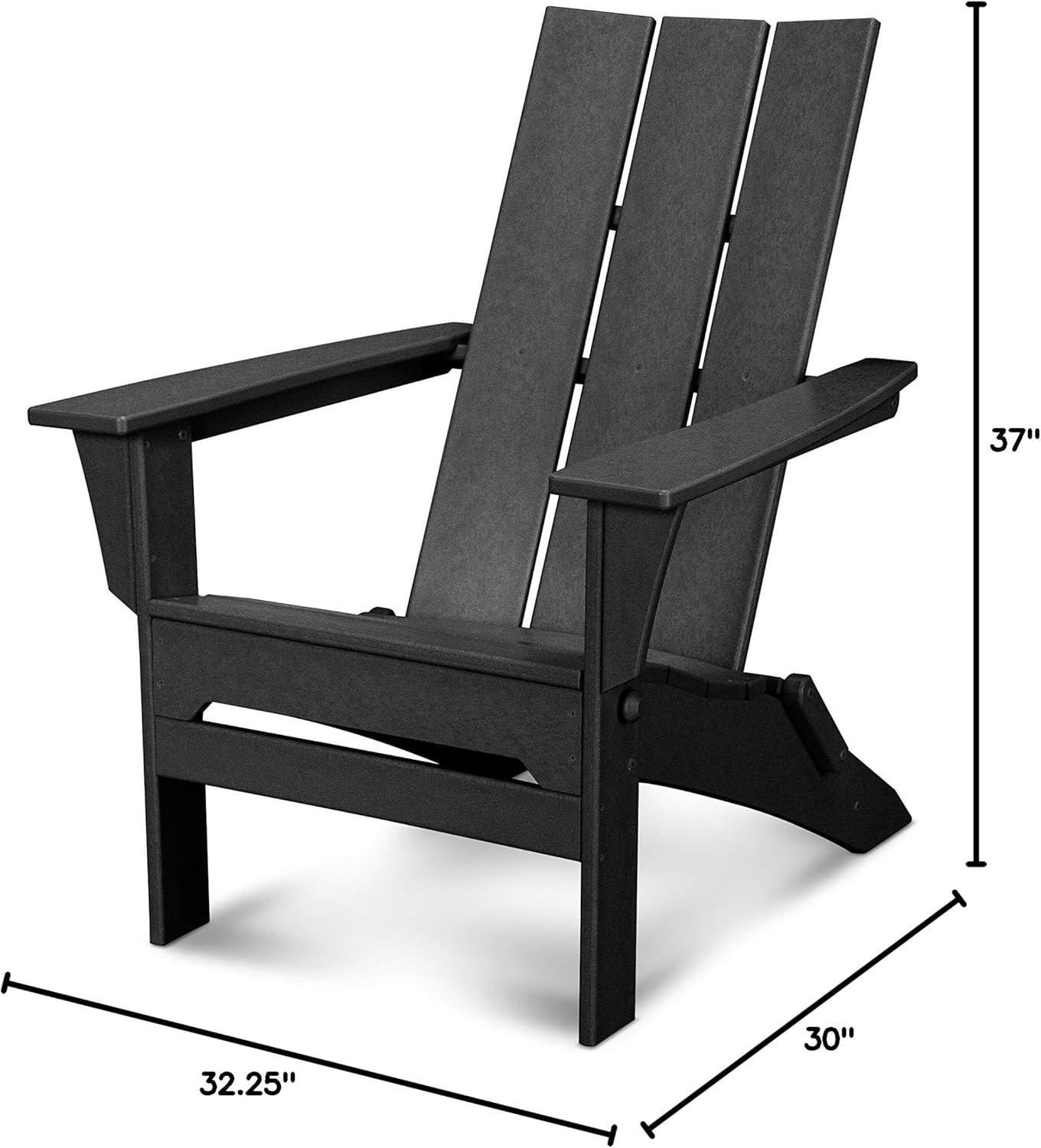 image:imagePOLYWOOD Modern Folding Adirondack ChairBlack