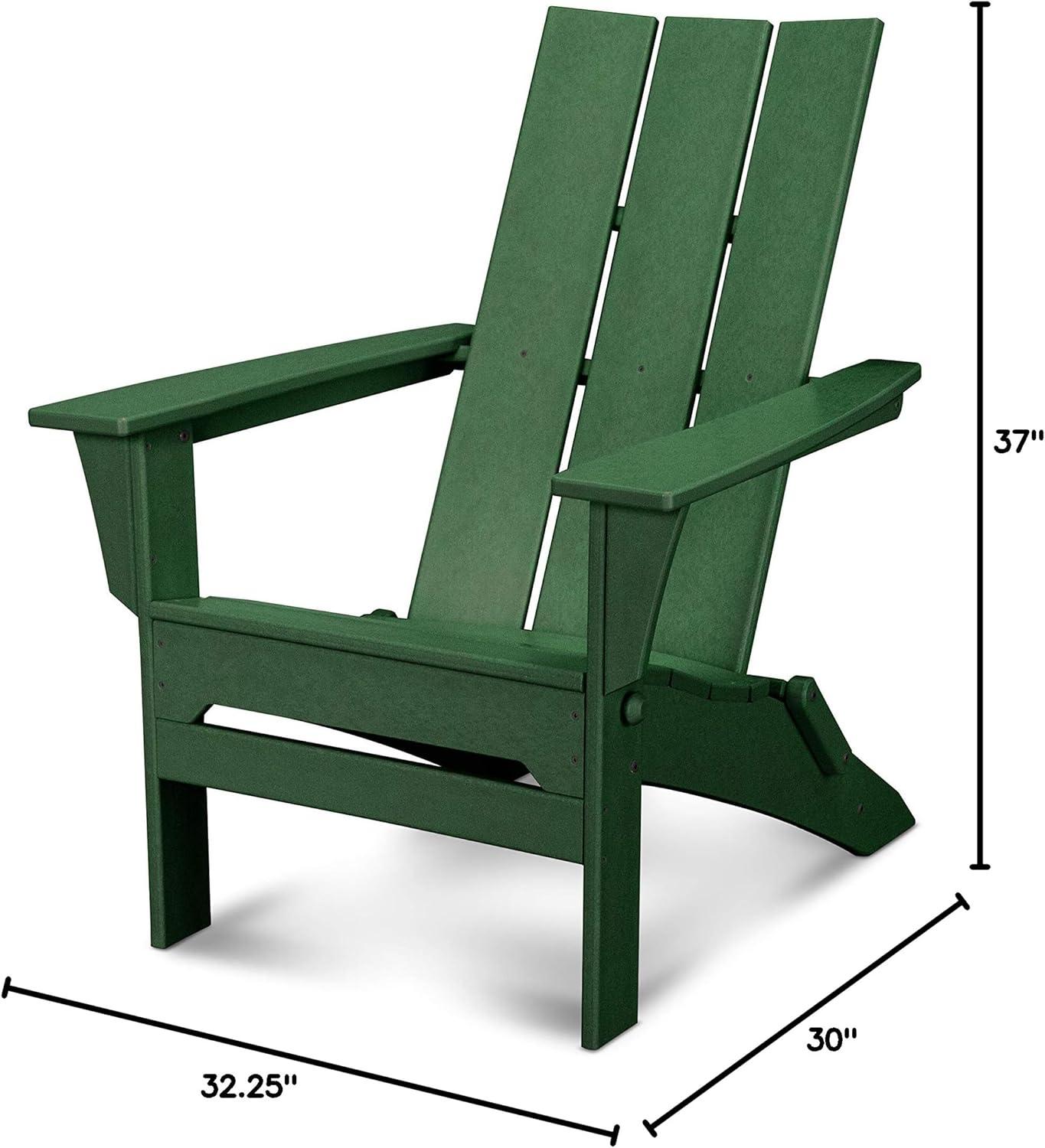 image:imagePOLYWOOD Modern Folding Adirondack ChairGreen
