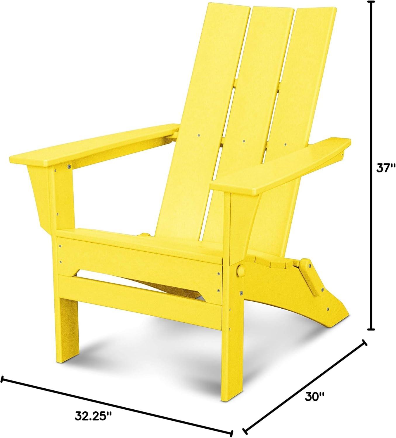 image:imagePOLYWOOD Modern Folding Adirondack ChairLemon