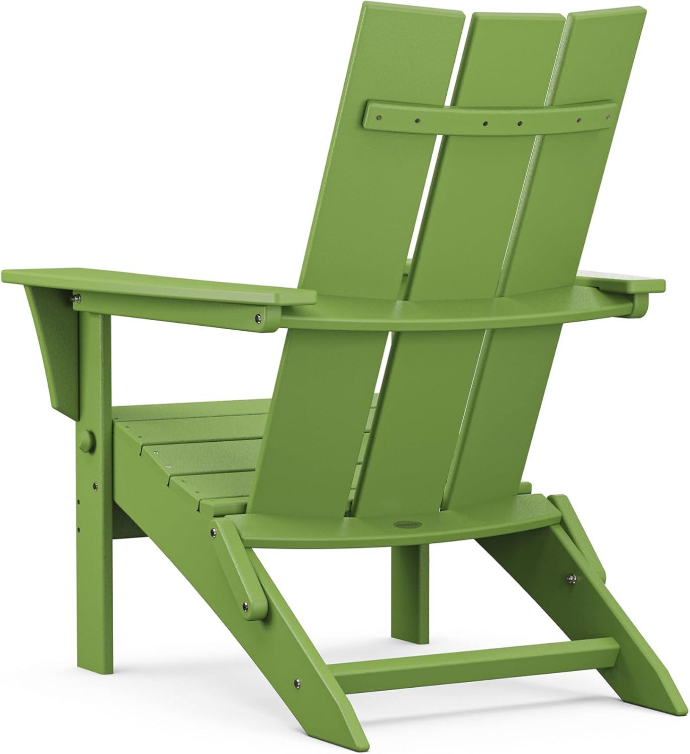 image:imagePOLYWOOD Modern Folding Adirondack ChairLime
