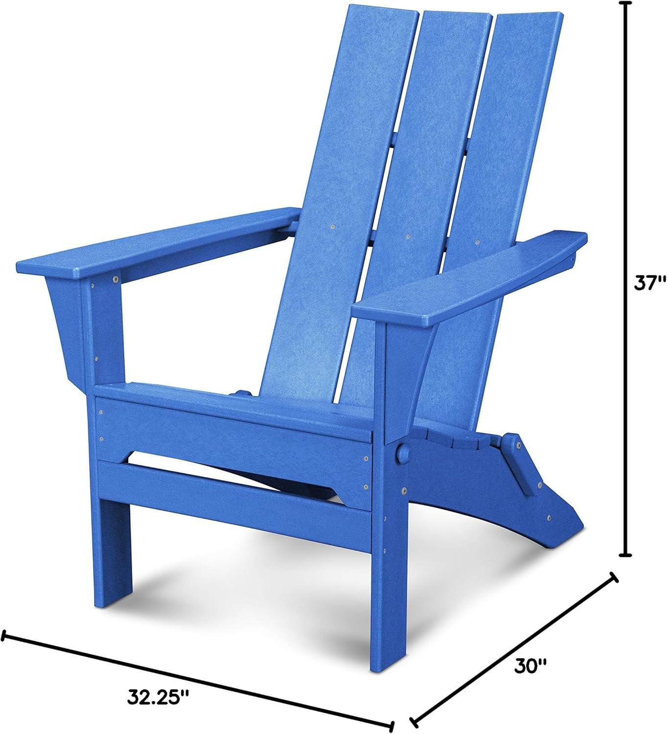 image:imagePOLYWOOD Modern Folding Adirondack ChairPacific Blue