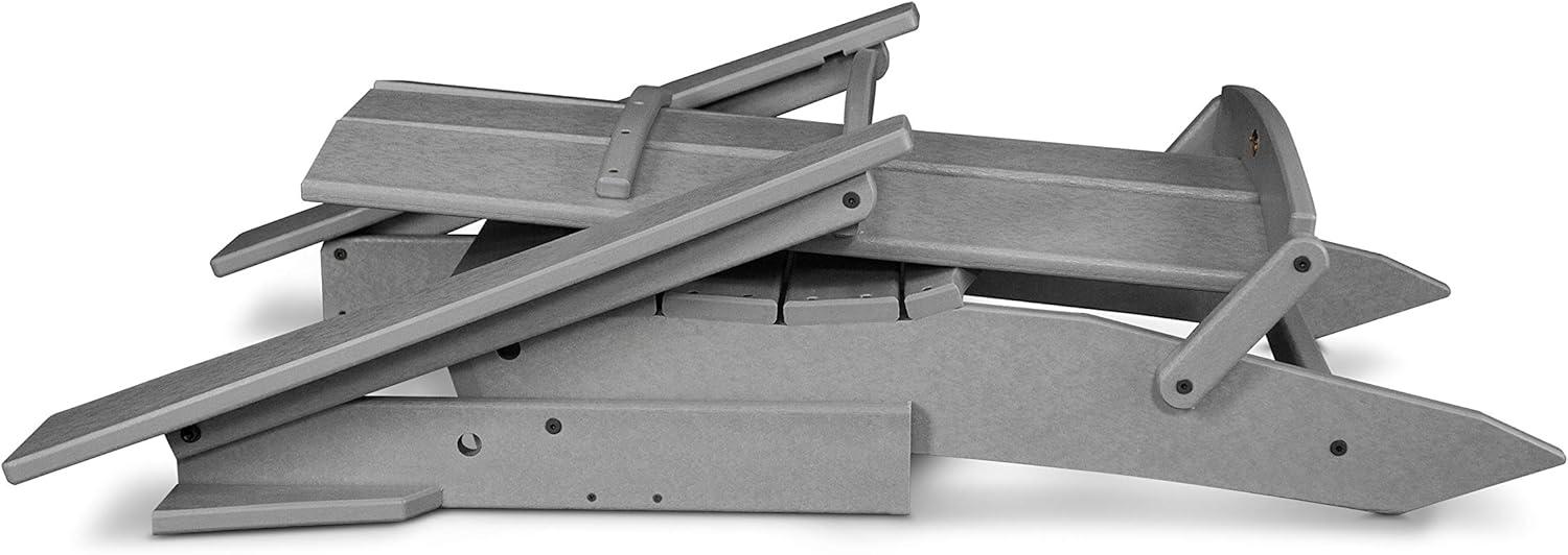 image:imagePOLYWOOD Modern Folding Adirondack ChairSlate Grey