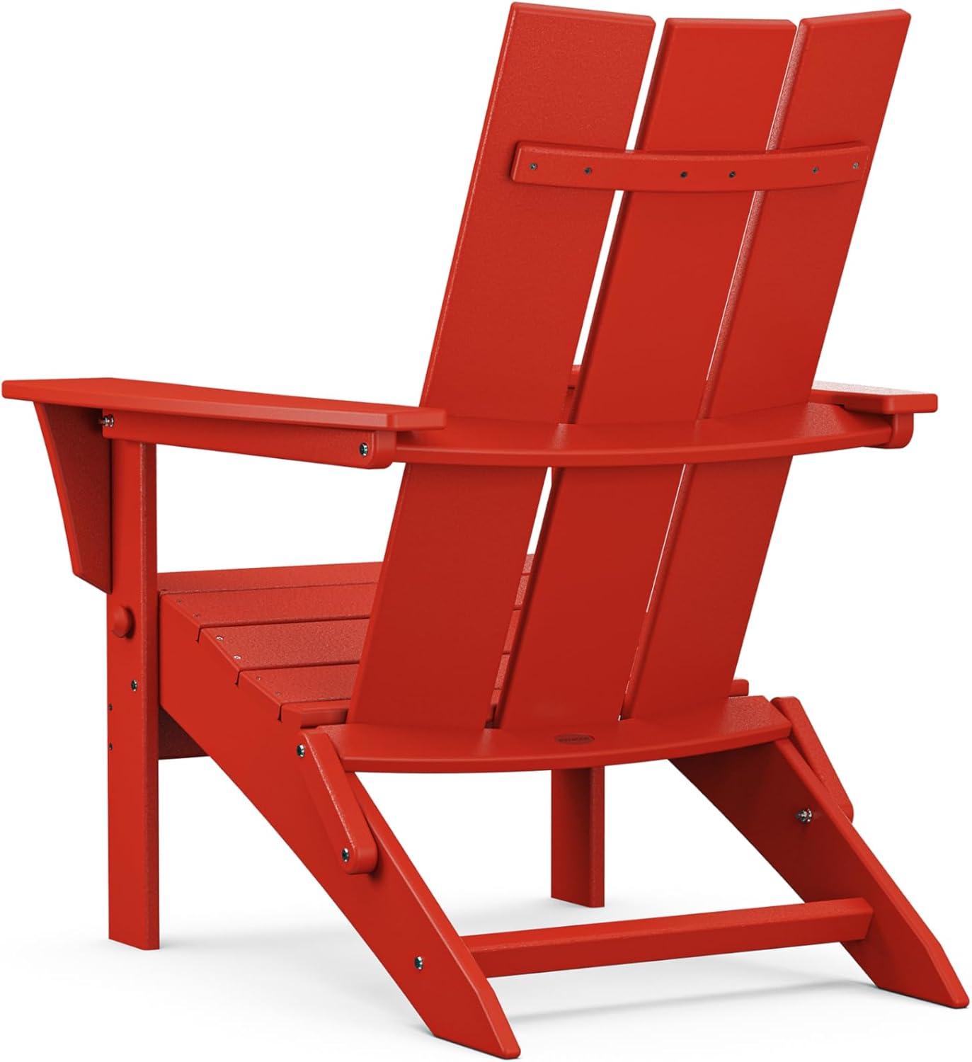 image:imagePOLYWOOD Modern Folding Adirondack ChairSunset Red
