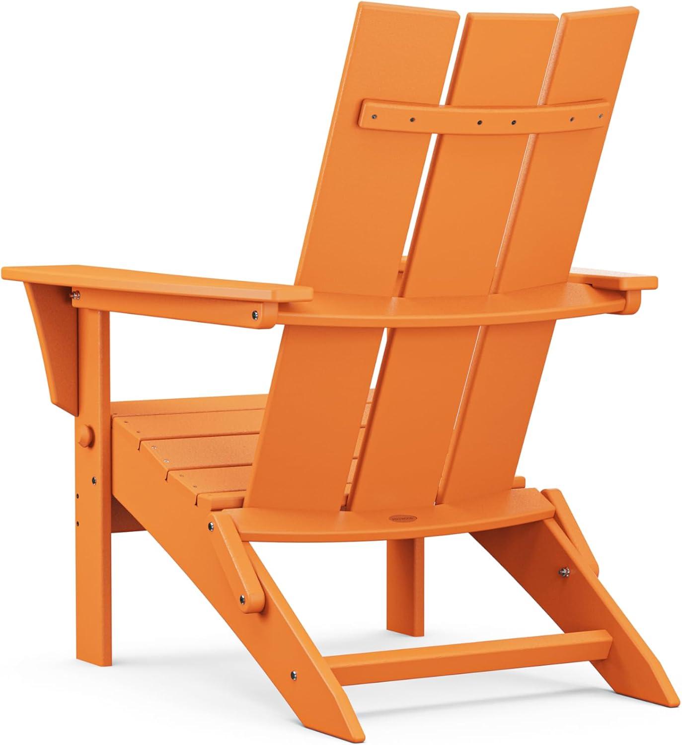 image:imagePOLYWOOD Modern Folding Adirondack ChairTangerine