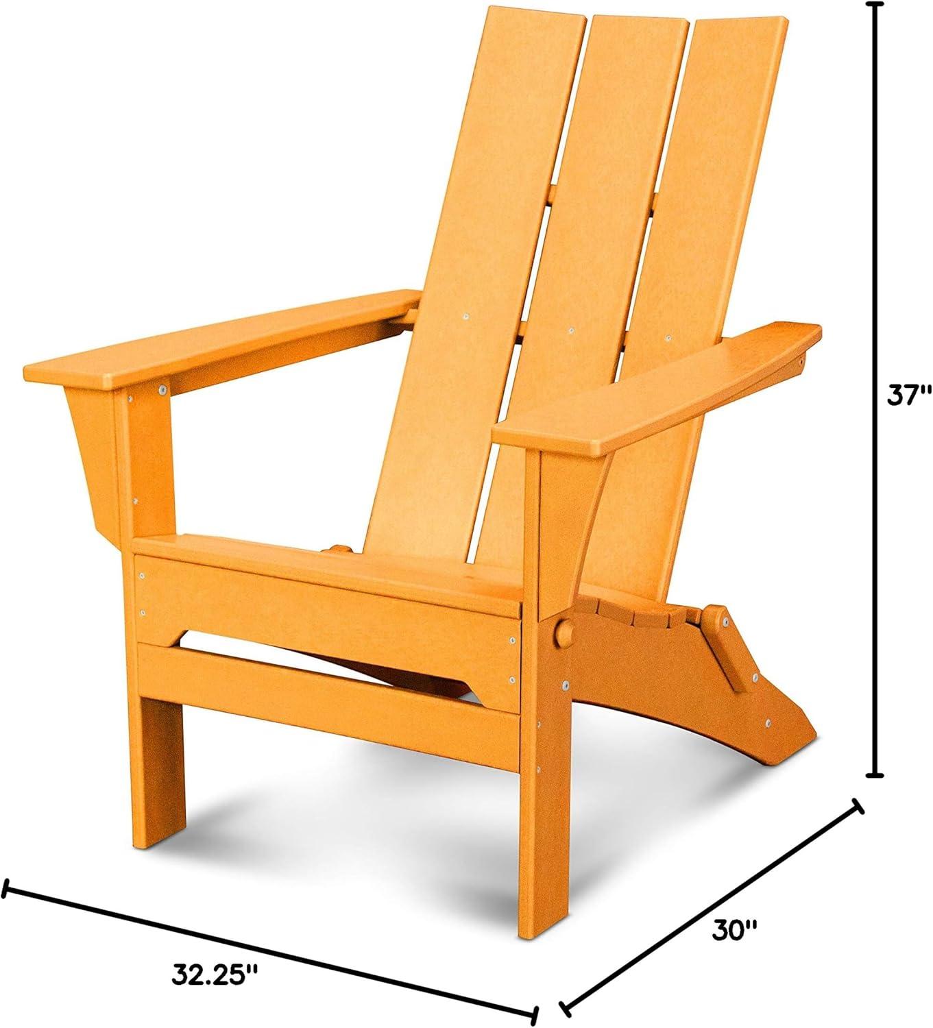 image:imagePOLYWOOD Modern Folding Adirondack ChairTangerine
