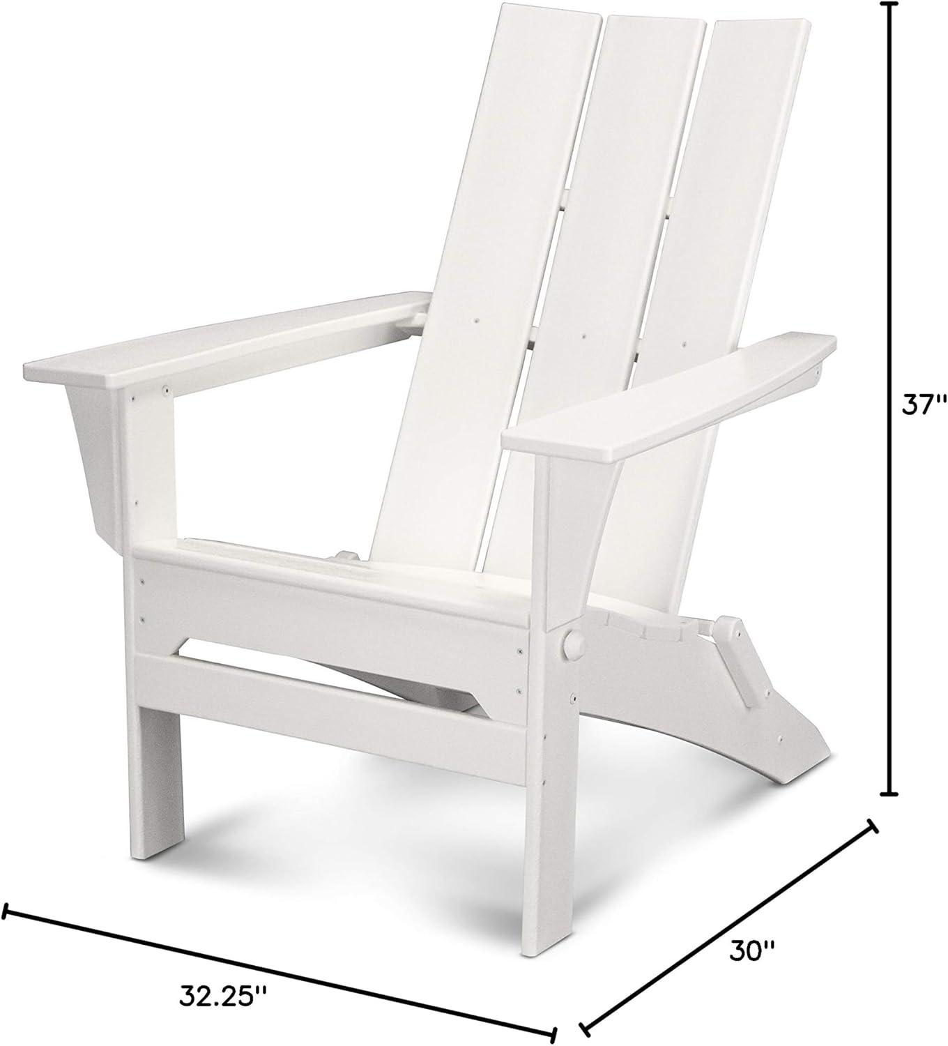 image:imagePOLYWOOD Modern Folding Adirondack ChairWhite