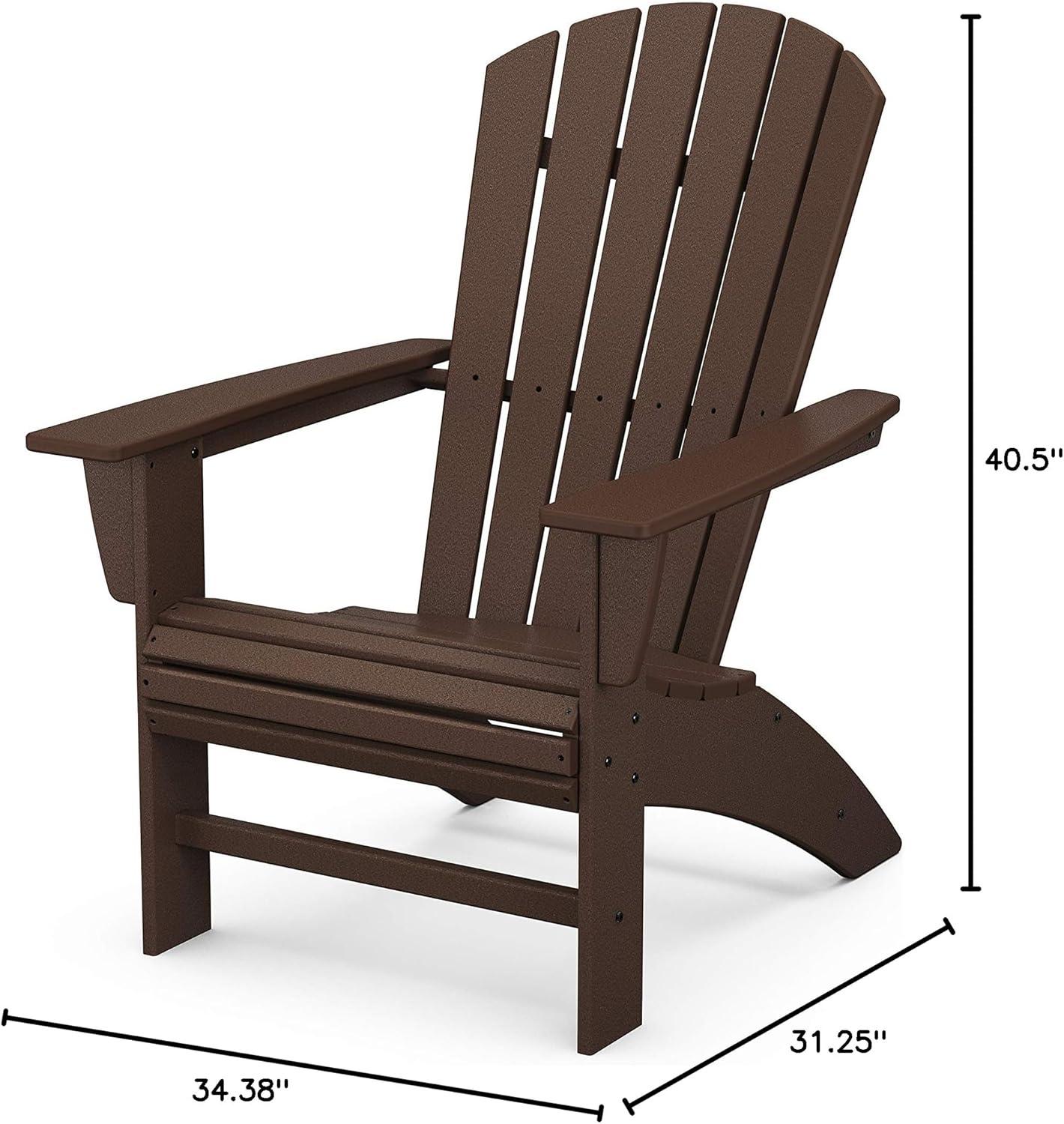image:imagePOLYWOOD Nautical Curveback Adirondack ChairMahogany