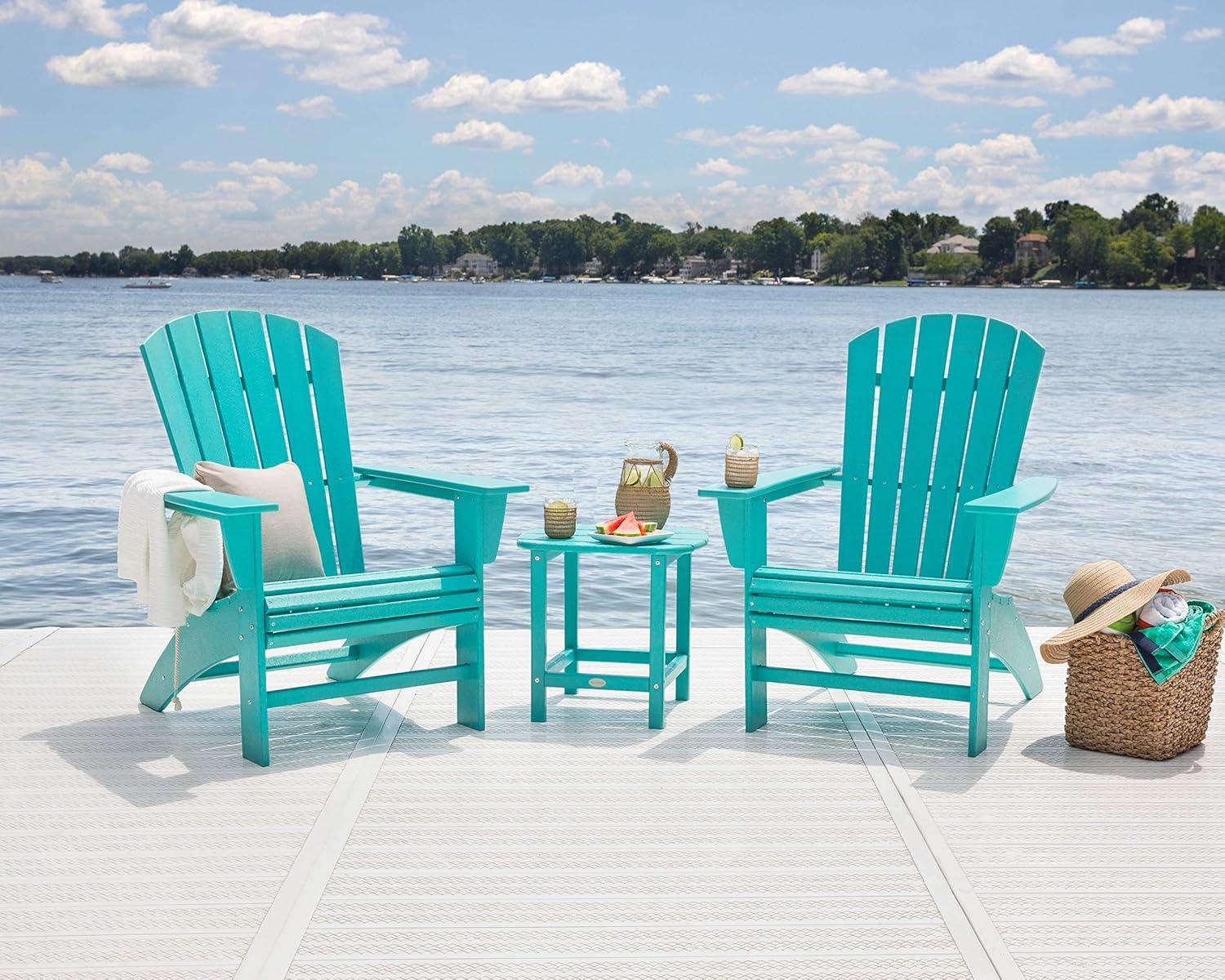 image:imagePOLYWOOD Nautical Curveback Adirondack ChairMahogany