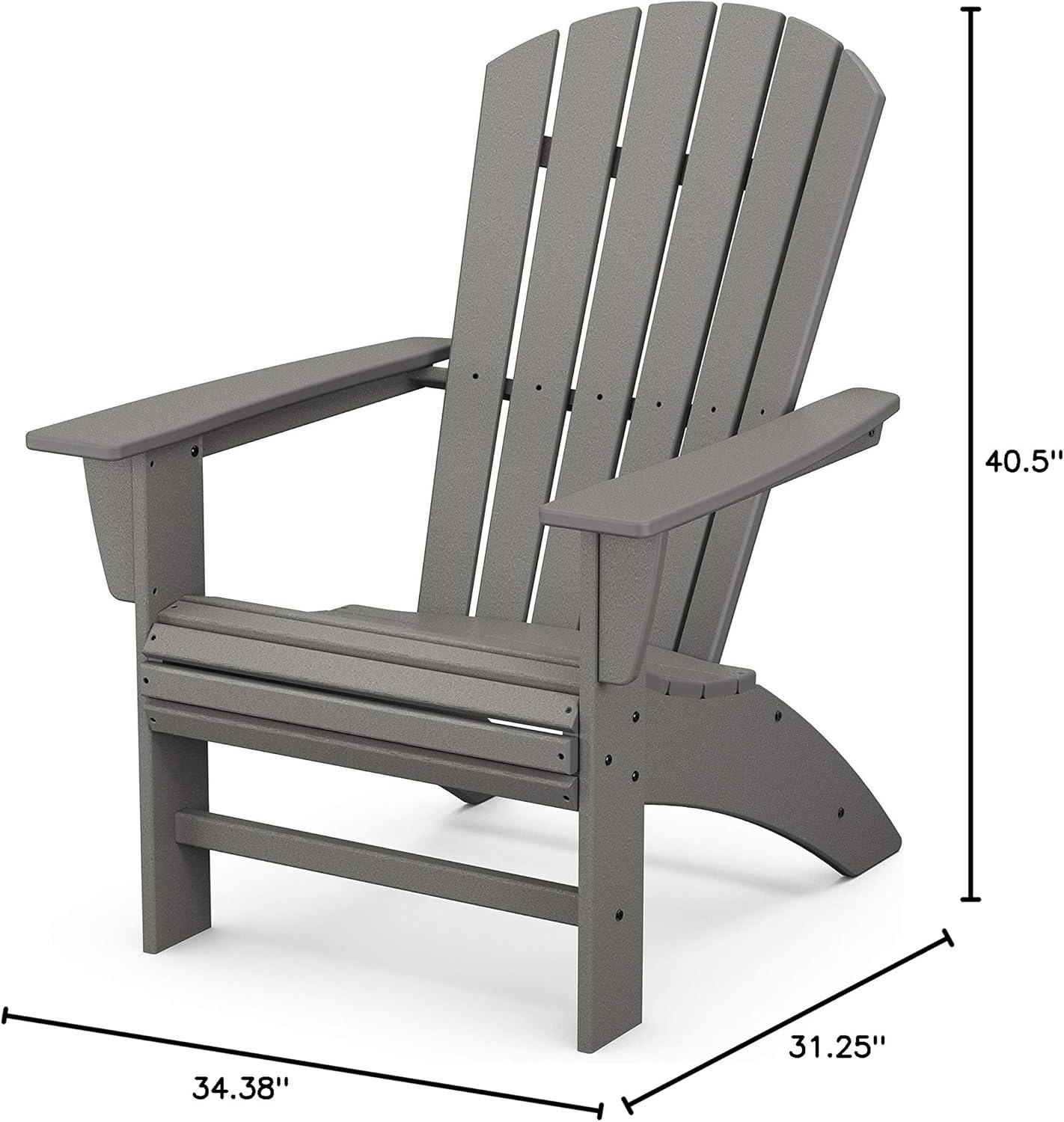 image:imagePOLYWOOD Nautical Curveback Adirondack ChairSlate Grey