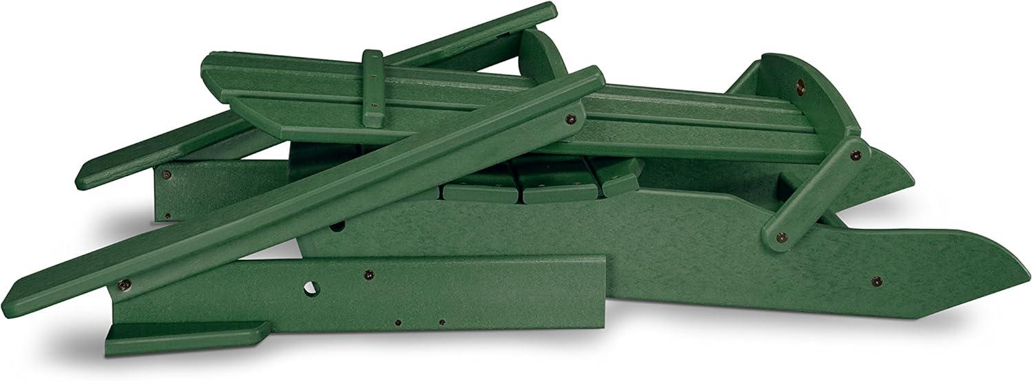 image:imagePOLYWOOD Palm Coast Folding Adirondack in MahoganyGreen