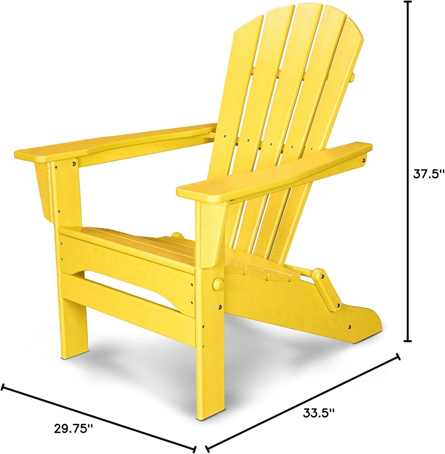 image:imagePOLYWOOD Palm Coast Folding Adirondack in MahoganyLemon