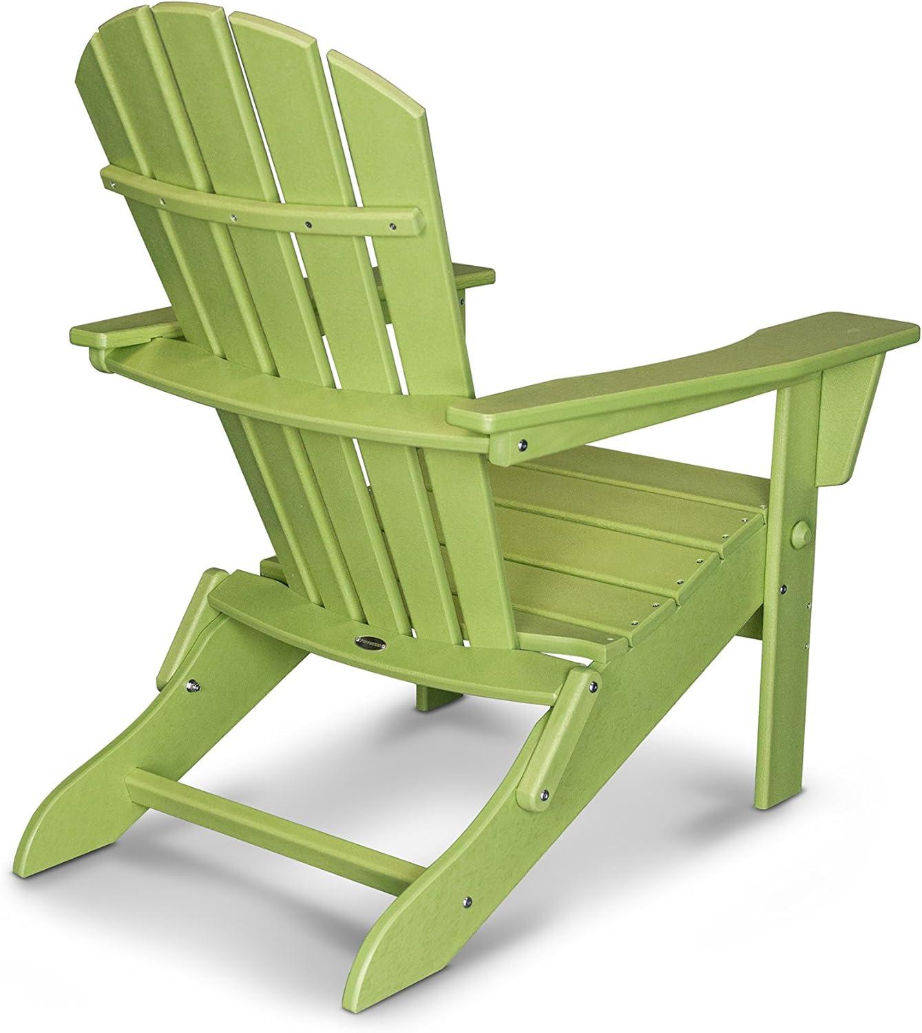 image:imagePOLYWOOD Palm Coast Folding Adirondack in MahoganyLime