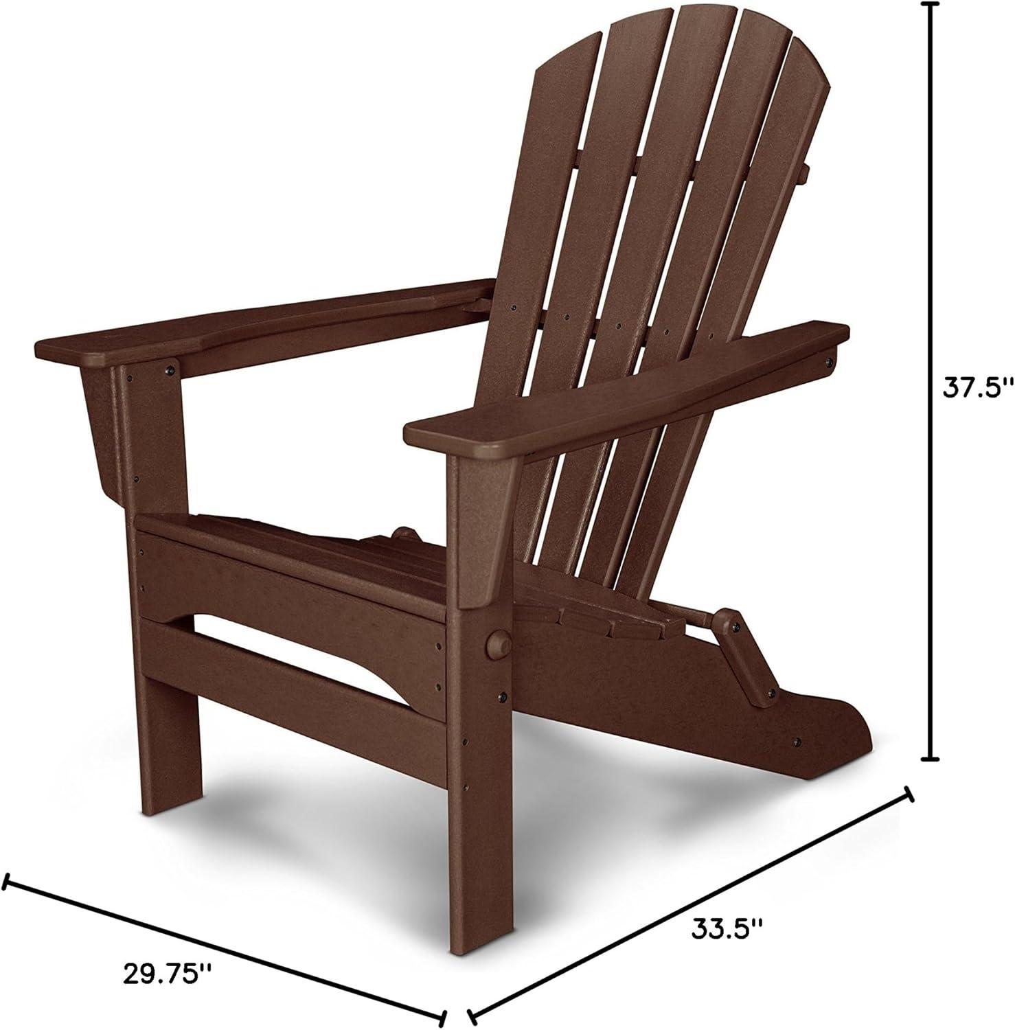 image:imagePOLYWOOD Palm Coast Folding Adirondack in MahoganyMahogany