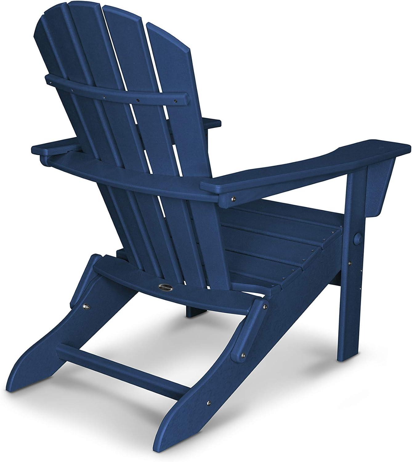 image:imagePOLYWOOD Palm Coast Folding Adirondack in MahoganyNavy