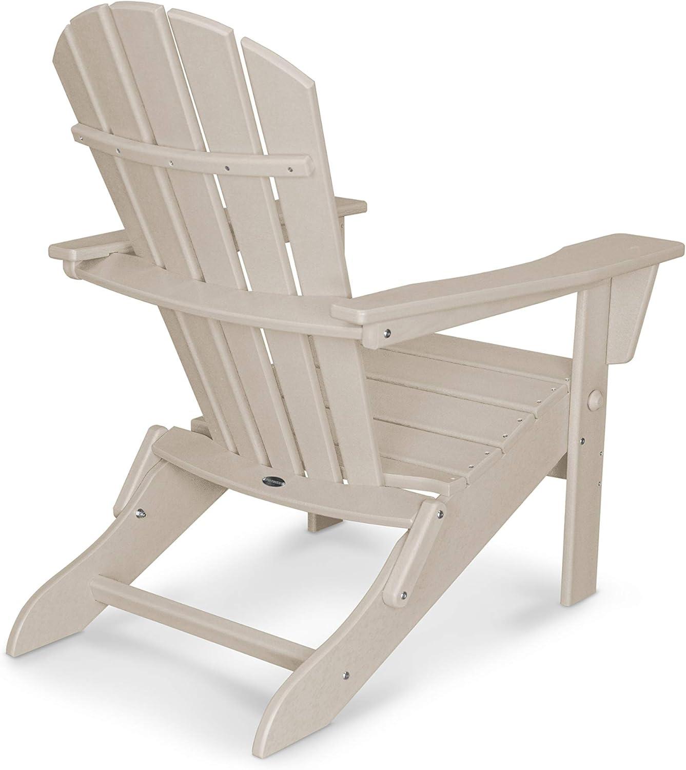 image:imagePOLYWOOD Palm Coast Folding Adirondack in MahoganySand