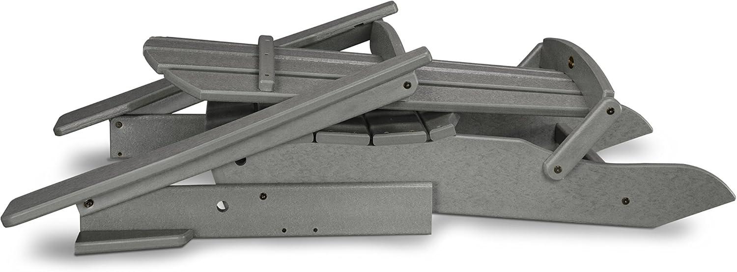 image:imagePOLYWOOD Palm Coast Folding Adirondack in MahoganySlate Grey