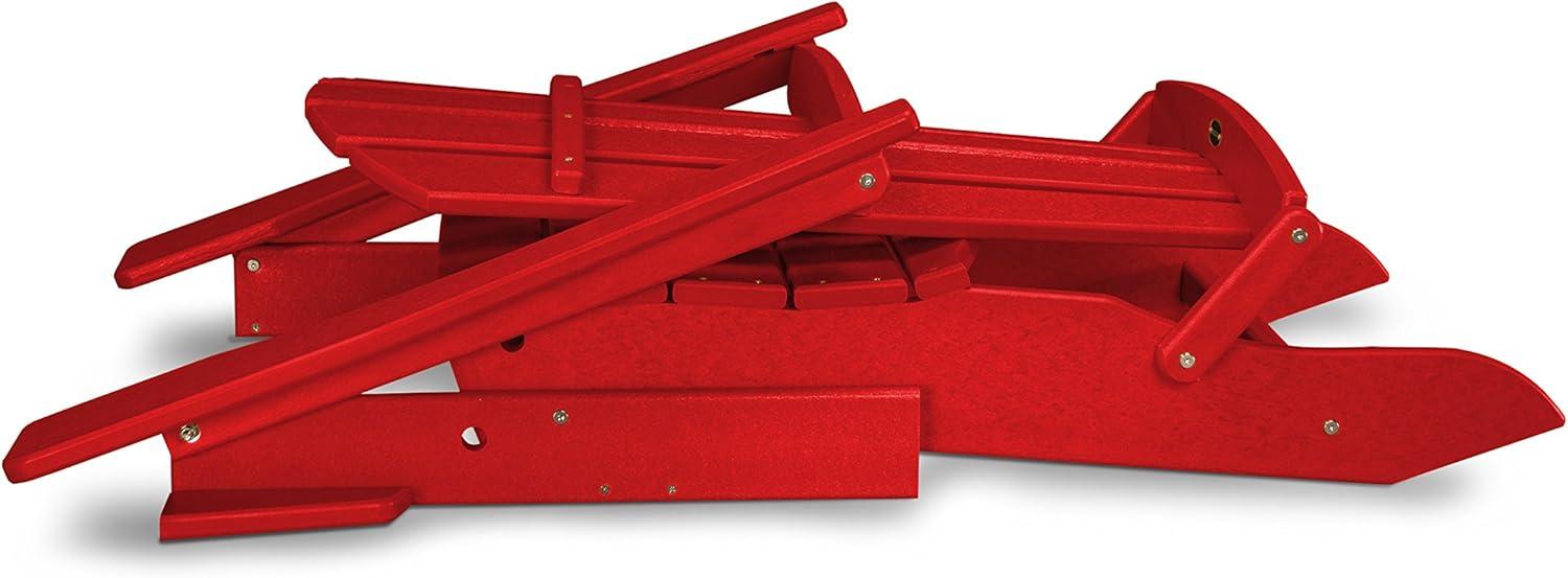 image:imagePOLYWOOD Palm Coast Folding Adirondack in MahoganySunset Red